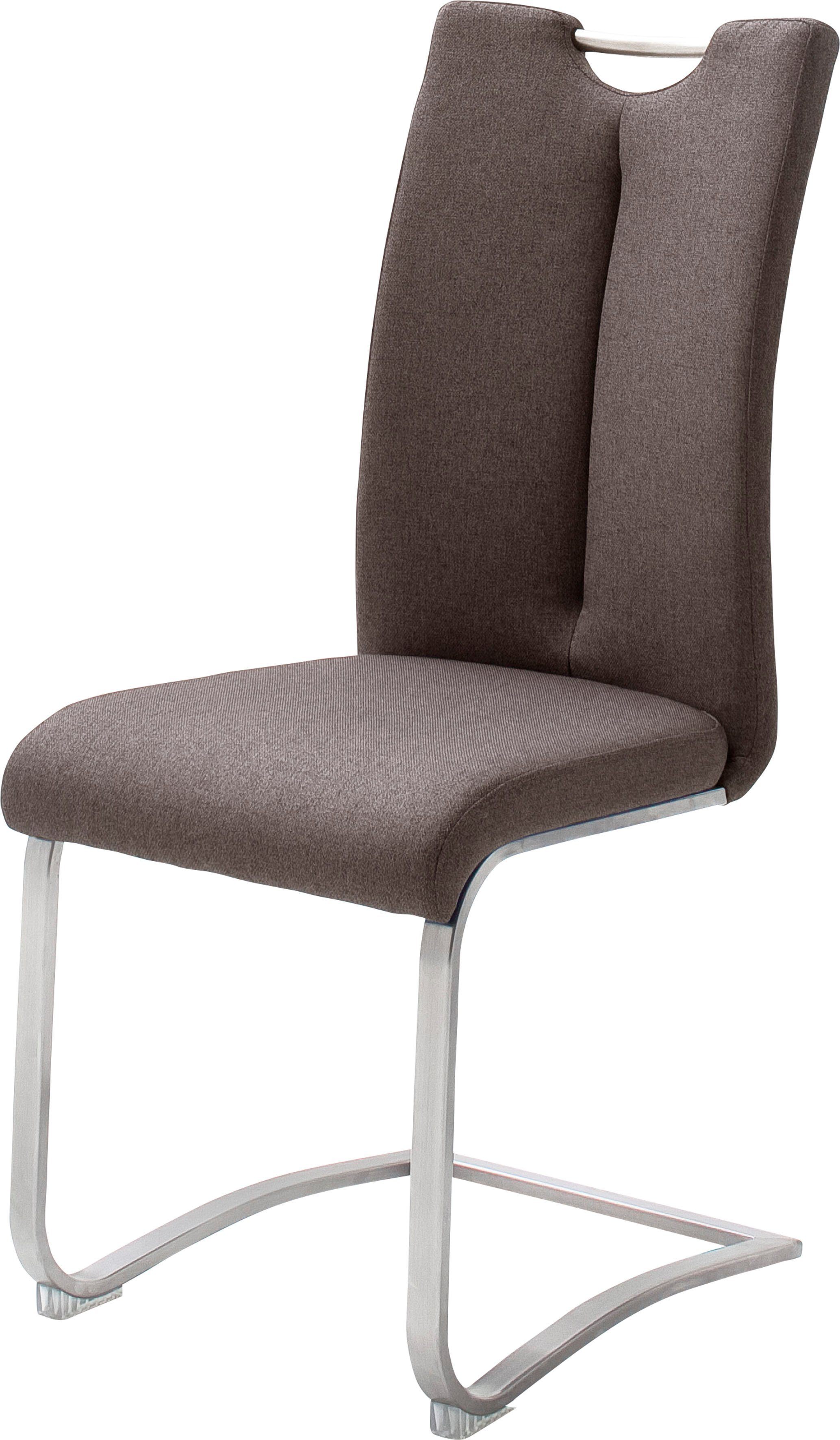(Set, Set, belastbarkeit Braun mit 2-er furniture MCA Artos Freischwinger St), 140 bis Griffloch, | Braun Stuhl 2 Raburg kg XL