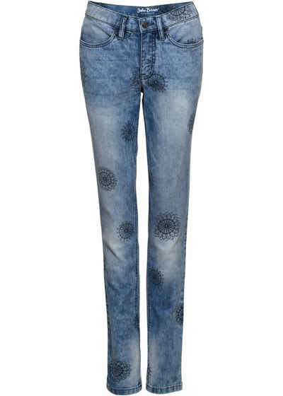 YESET Boyfriend-Jeans Authentic Jeans Hose Stretch mittelblau 911906