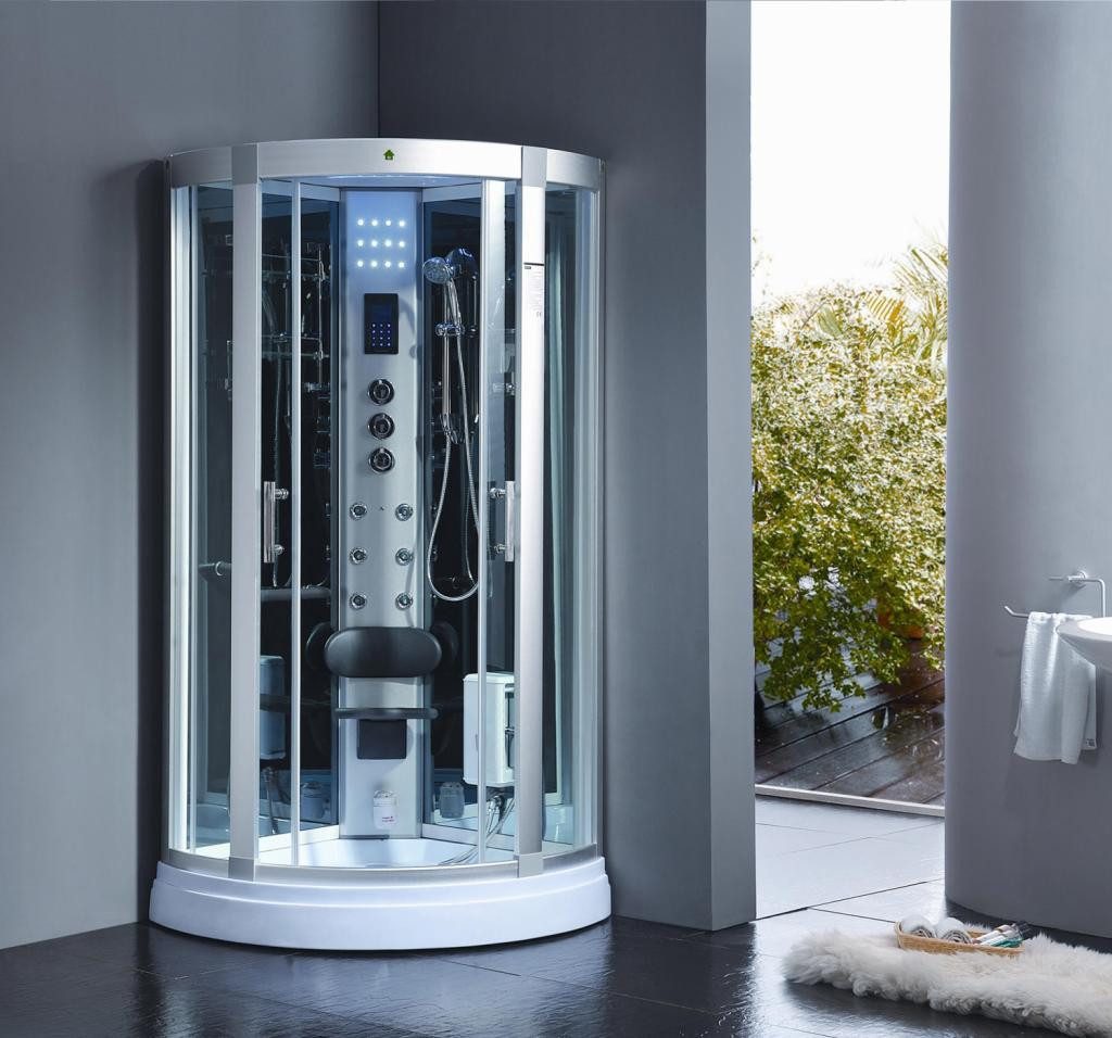 PureHaven Dampfdusche Dampfdusche Phoenix 90x90 cm für 2-Personen