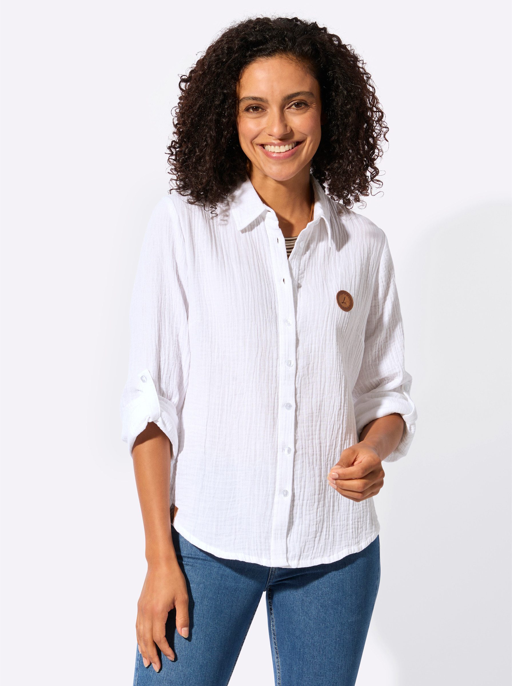 Witt Klassische Bluse Baumwollbluse . günstig online kaufen