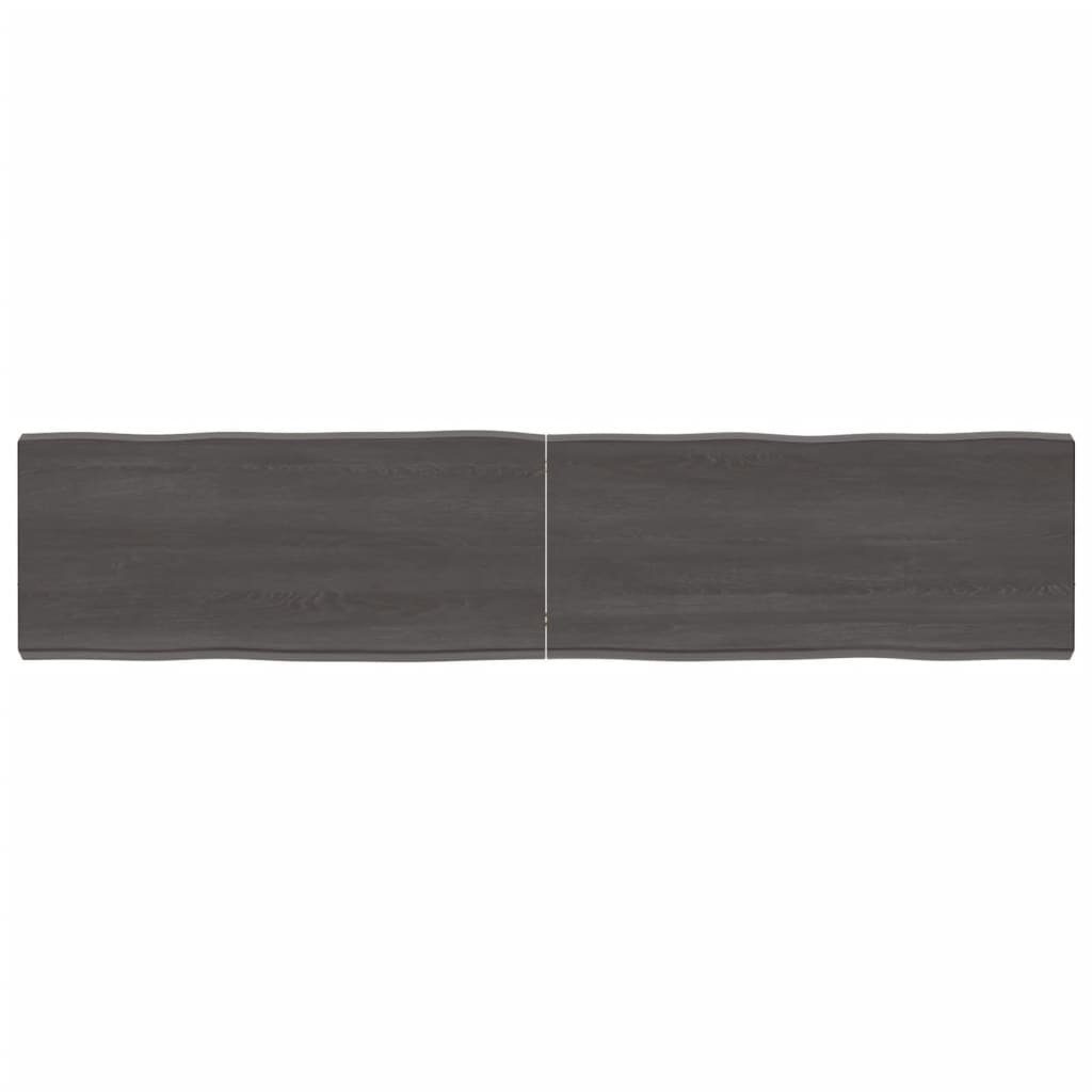 furnicato Tischplatte 180x40x(2-6) cm Massivholz Behandelt Baumkante (1 St)
