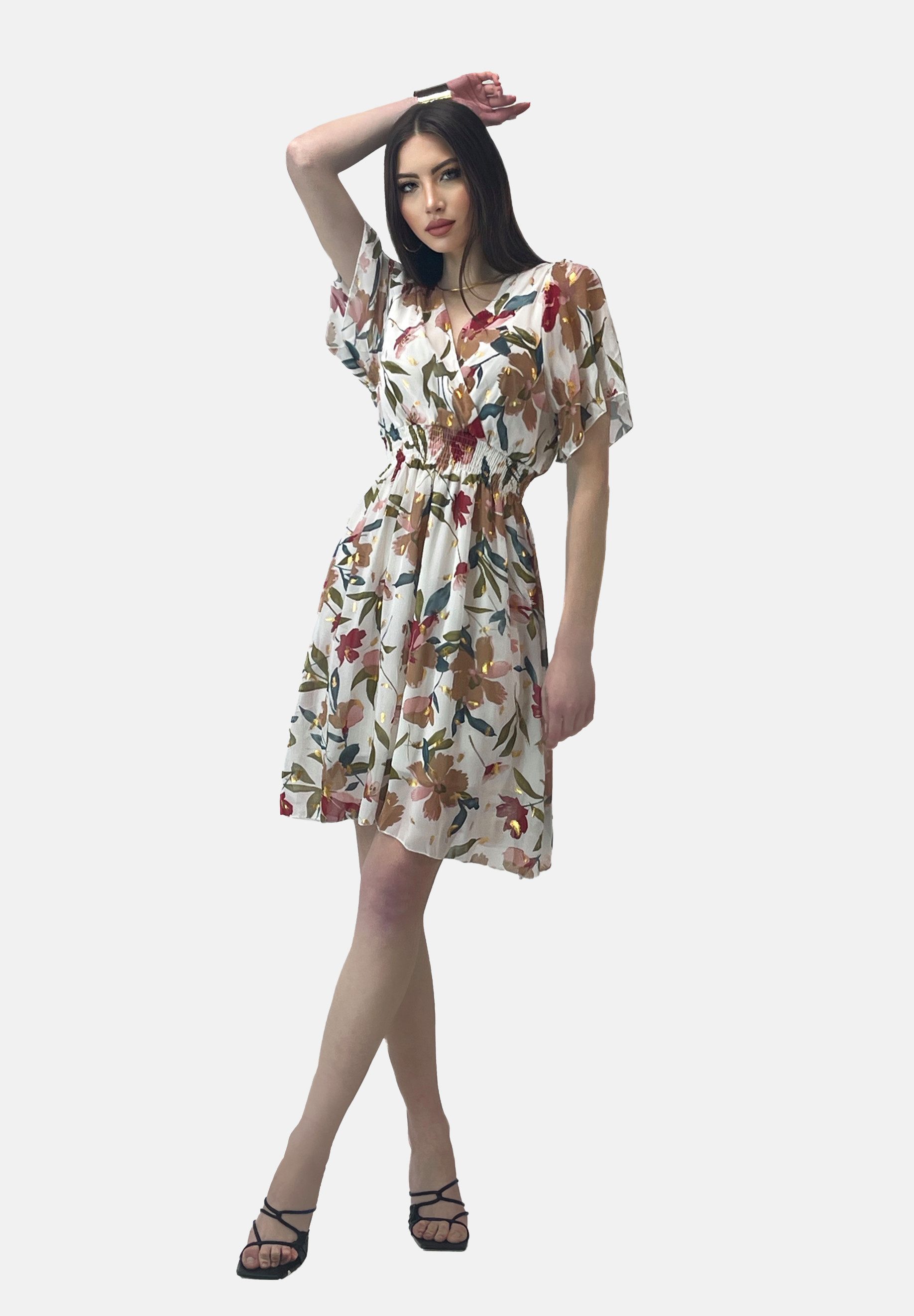 Elara Sommerkleid Elara Damen Sommerblumenkleid (1-tlg) günstig online kaufen