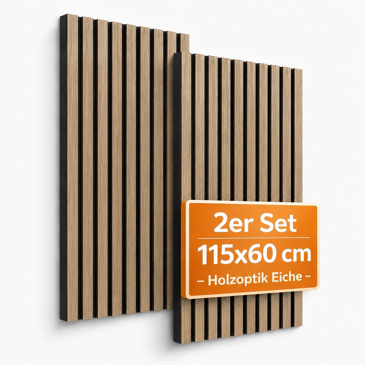 Pure Panels 3D Wandpaneel Akustikpaneele 3D – Schalldämmende Wandpaneele 115 x 60 x 2,1 cm