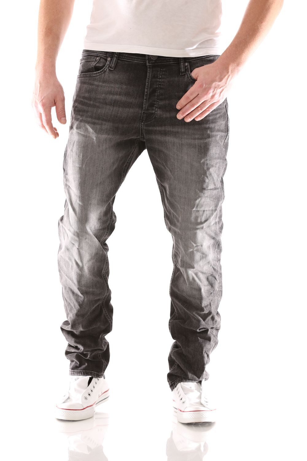 Comfort-fit-Jeans Jack & Jones Mike Original Comfort Tapered Herren Jeans Hose