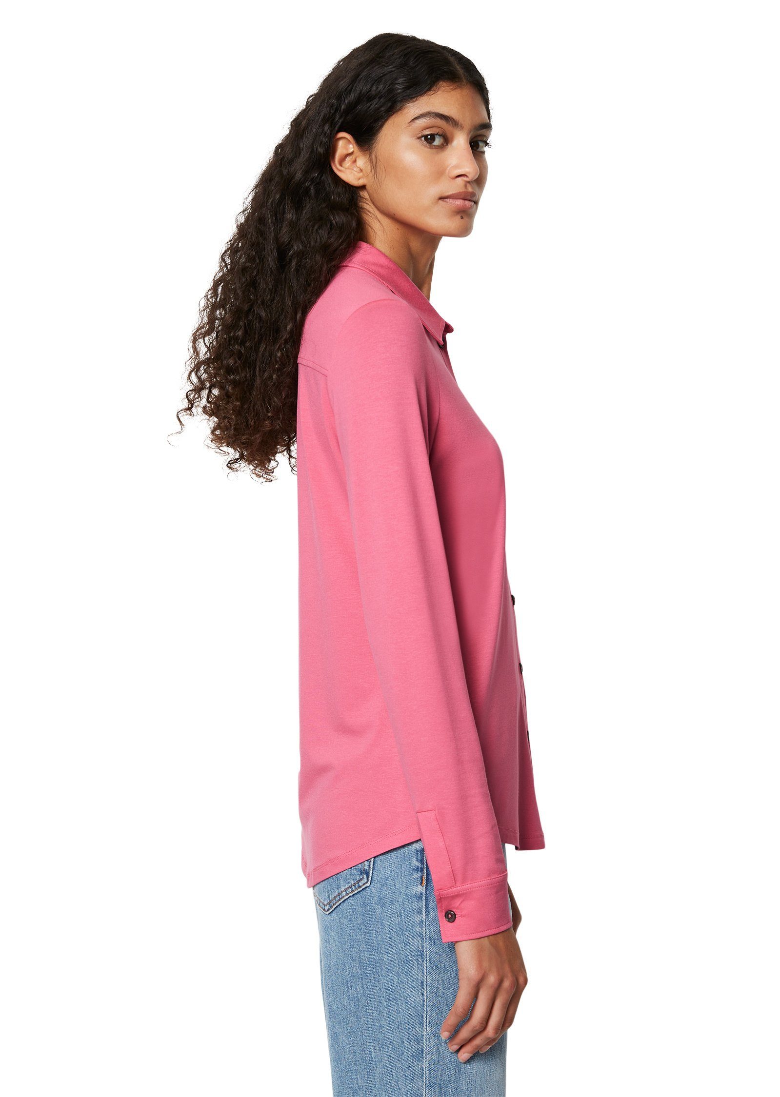 Marc O'Polo Blusenshirt rosa LENZING™ aus ECOVERO™