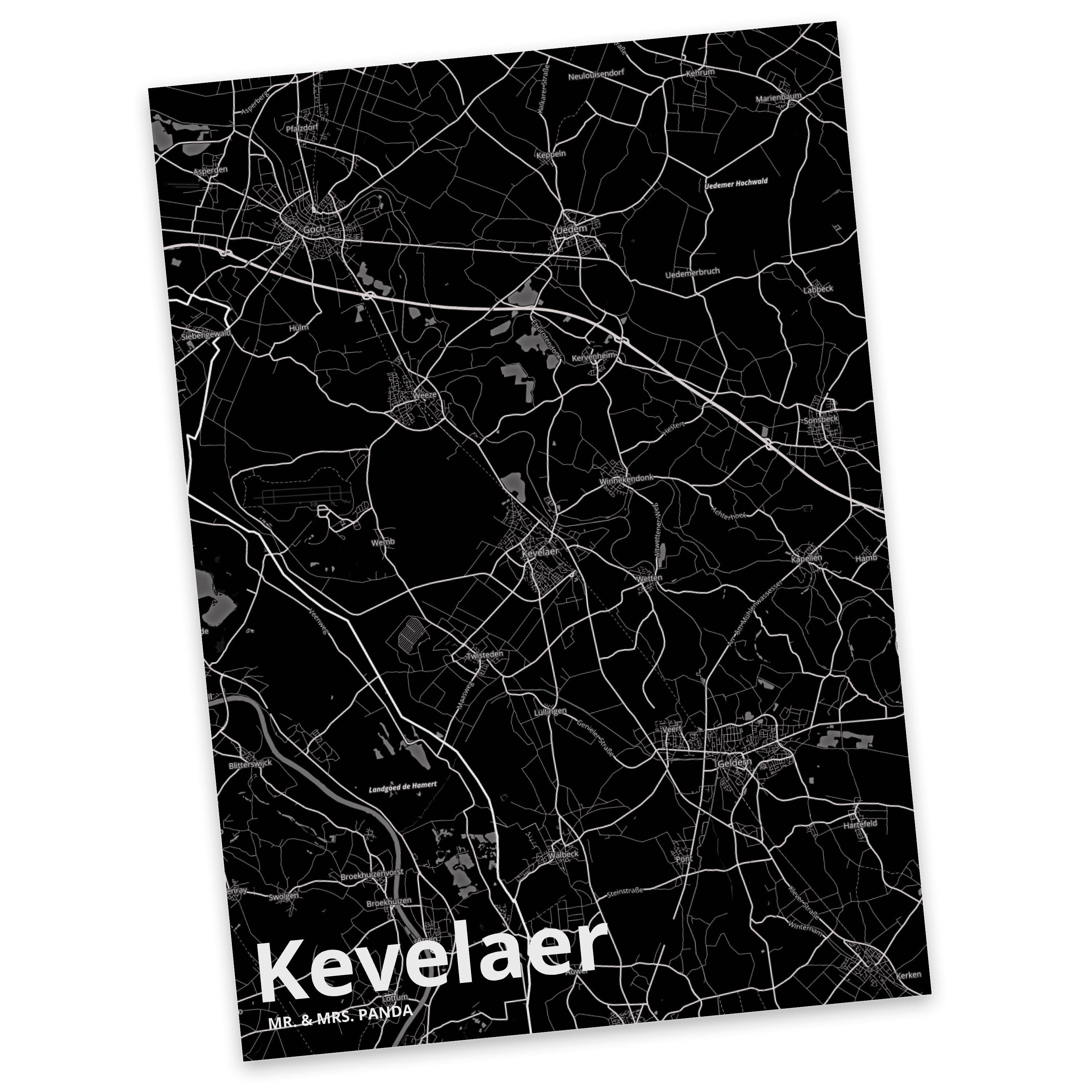 Karte - Mrs. Kevelaer Postkarte Panda Map Geschenk, Stadtplan, Landkarte Mr. Stadt Dorf & Grußka