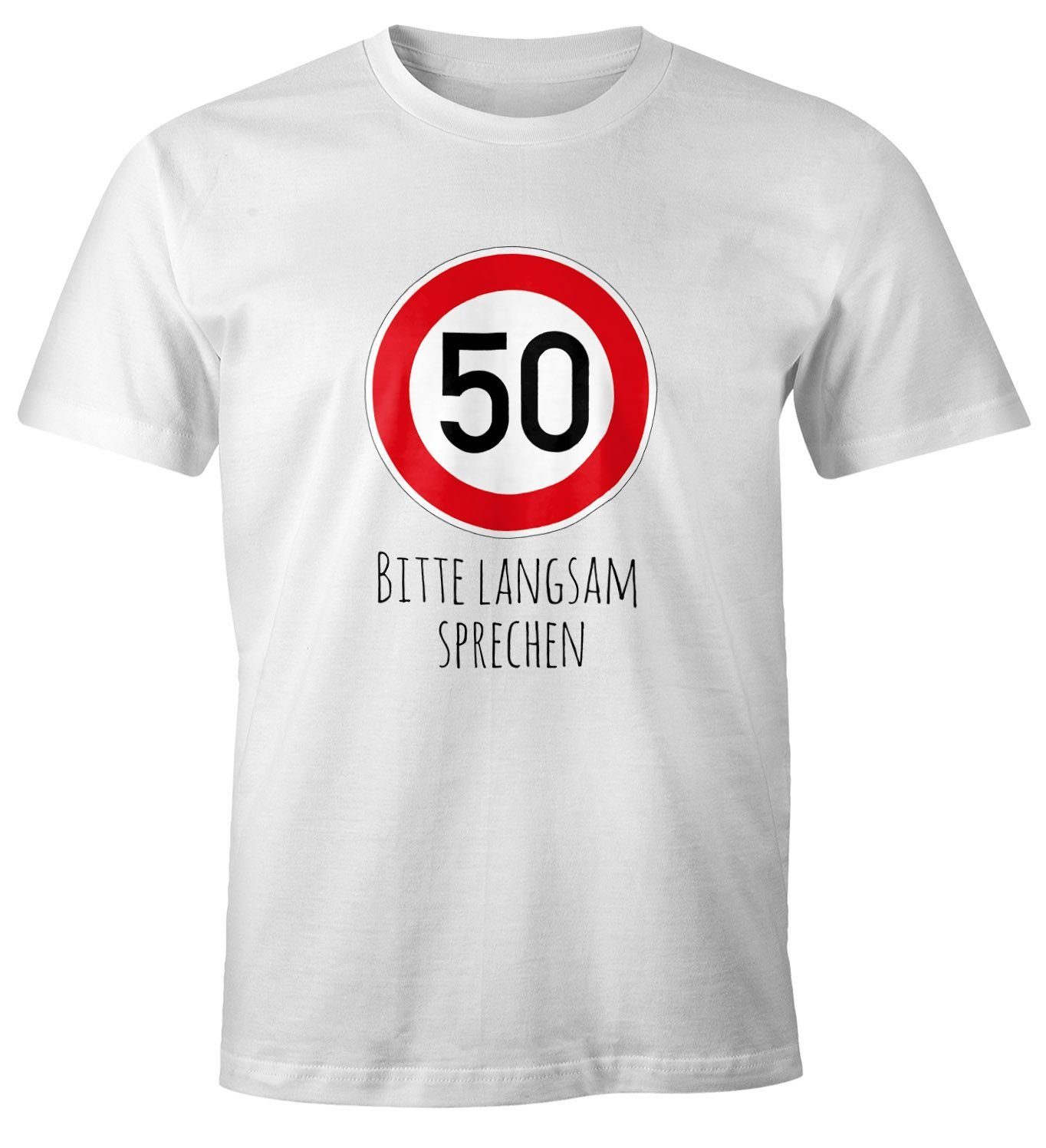 MoonWorks Print-Shirt Herren T-Shirt Geburtstag 50 günstig online kaufen