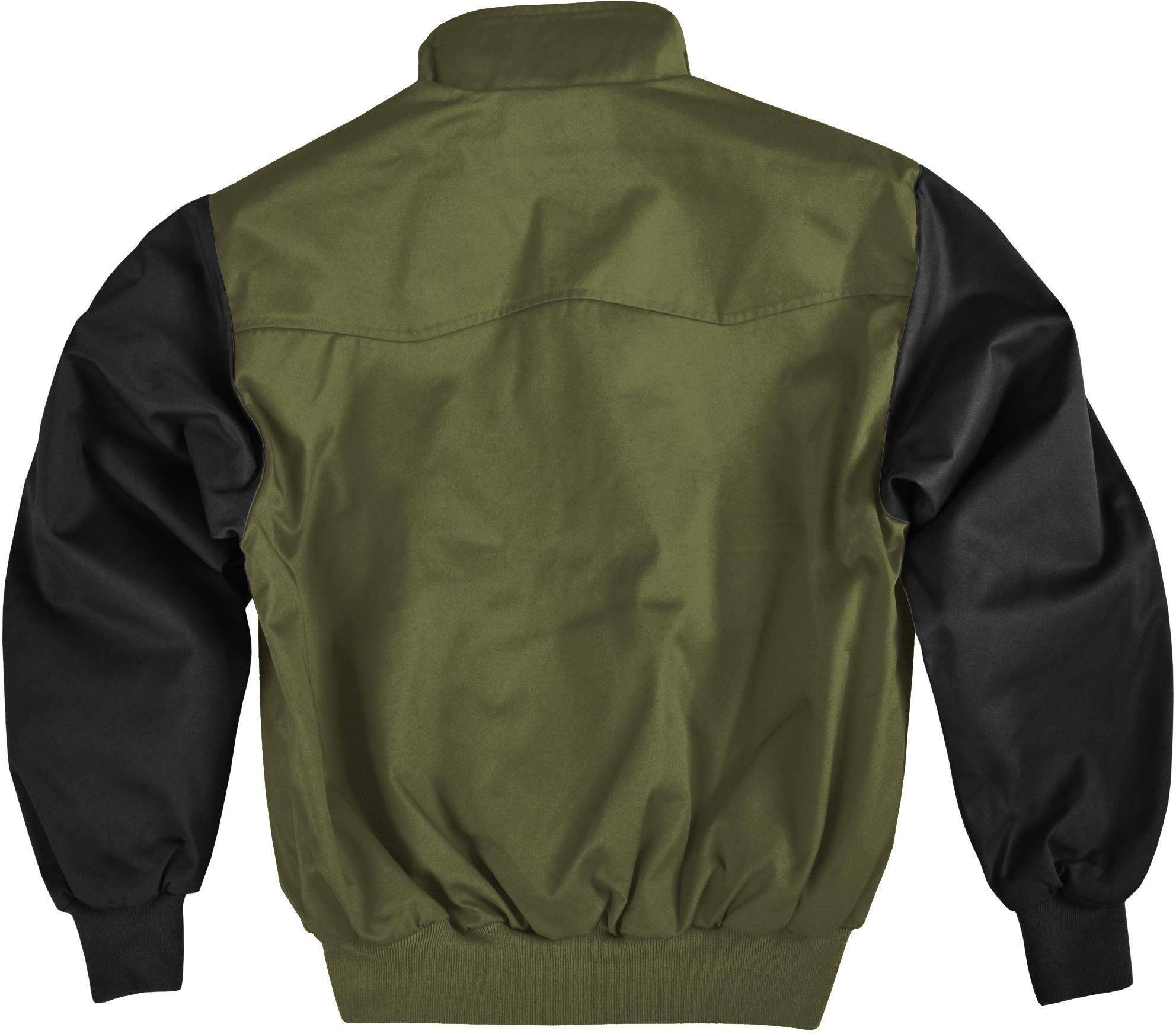 normani Blouson Herren Harrington Jacke Retro Blouson English Style mit kariertem Innenfutter Karofutter – Bild 2 von 3