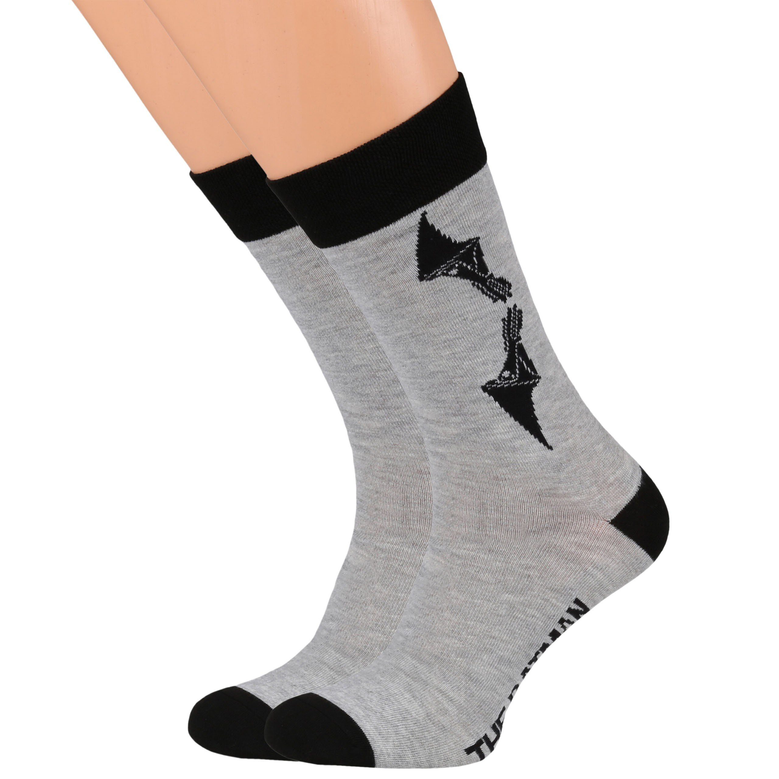 Sarcia.eu Langsocken BATMAN Herrensocken in Schwarz und Rot - 5 Paar, 40-42 EU / 6-8 UK