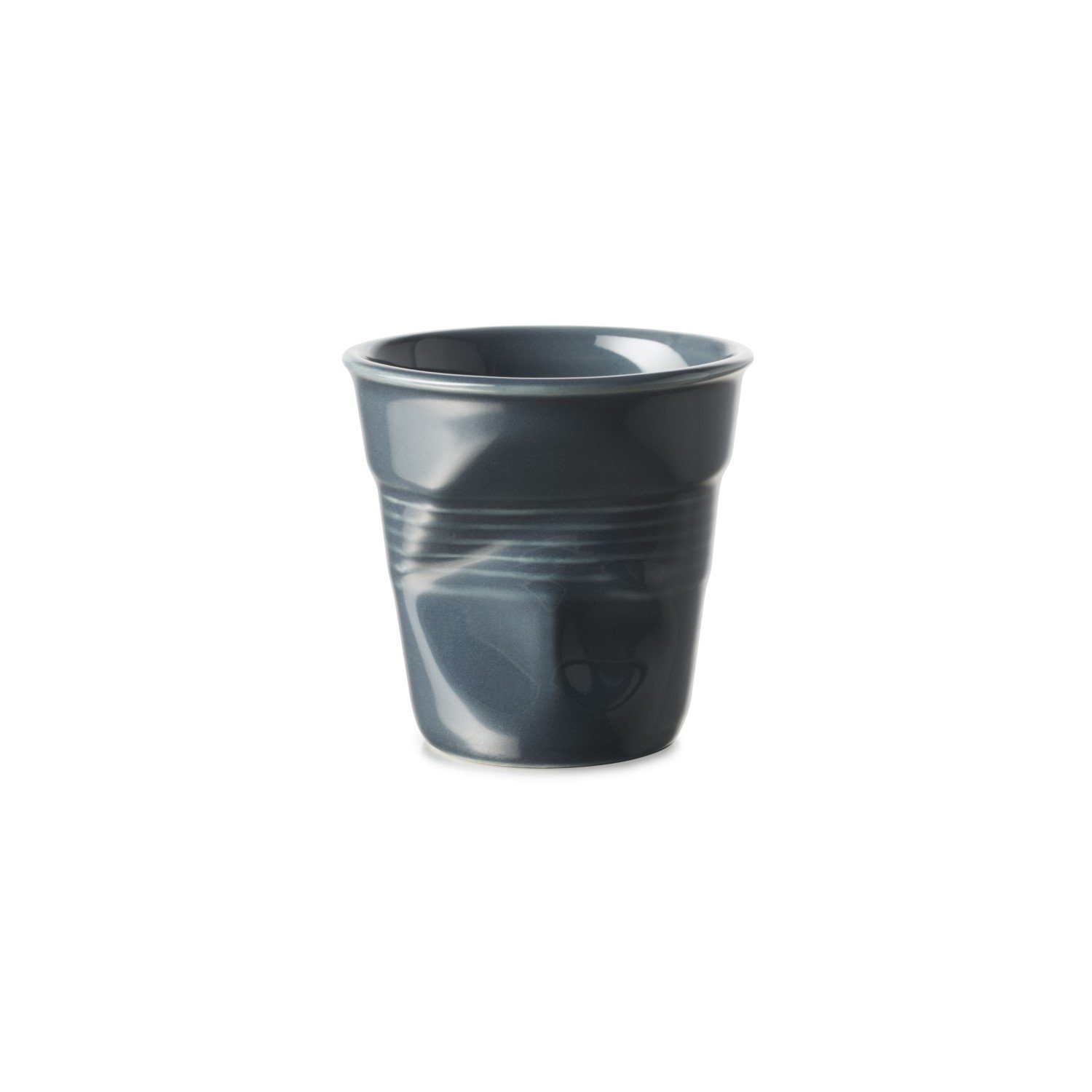 REVOL 80ml, Tasse Knickbecher Espresso Porzellan graphite Espressotasse