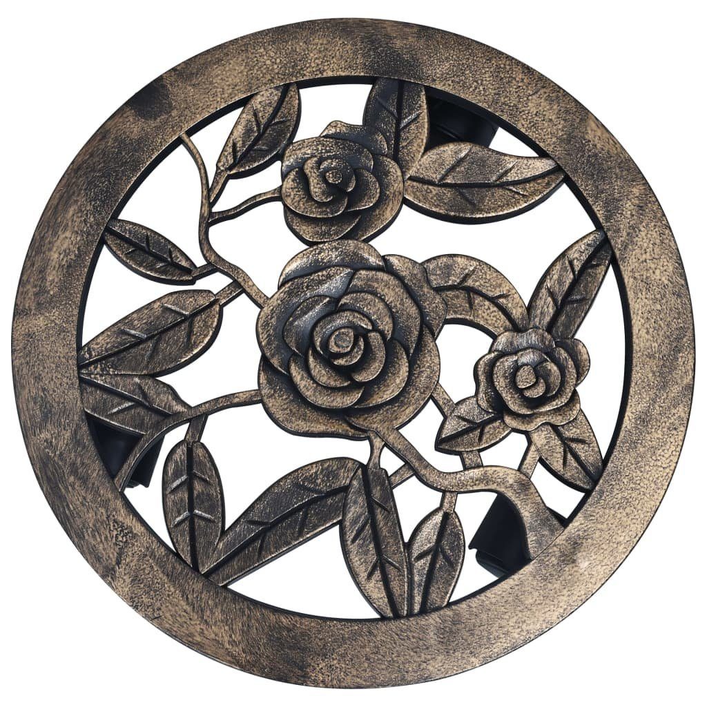 vidaXL Blumenständer Pflanzenroller 6 Stk. St) 30 (6 cm Bronzefarben Bronze Kunststoff