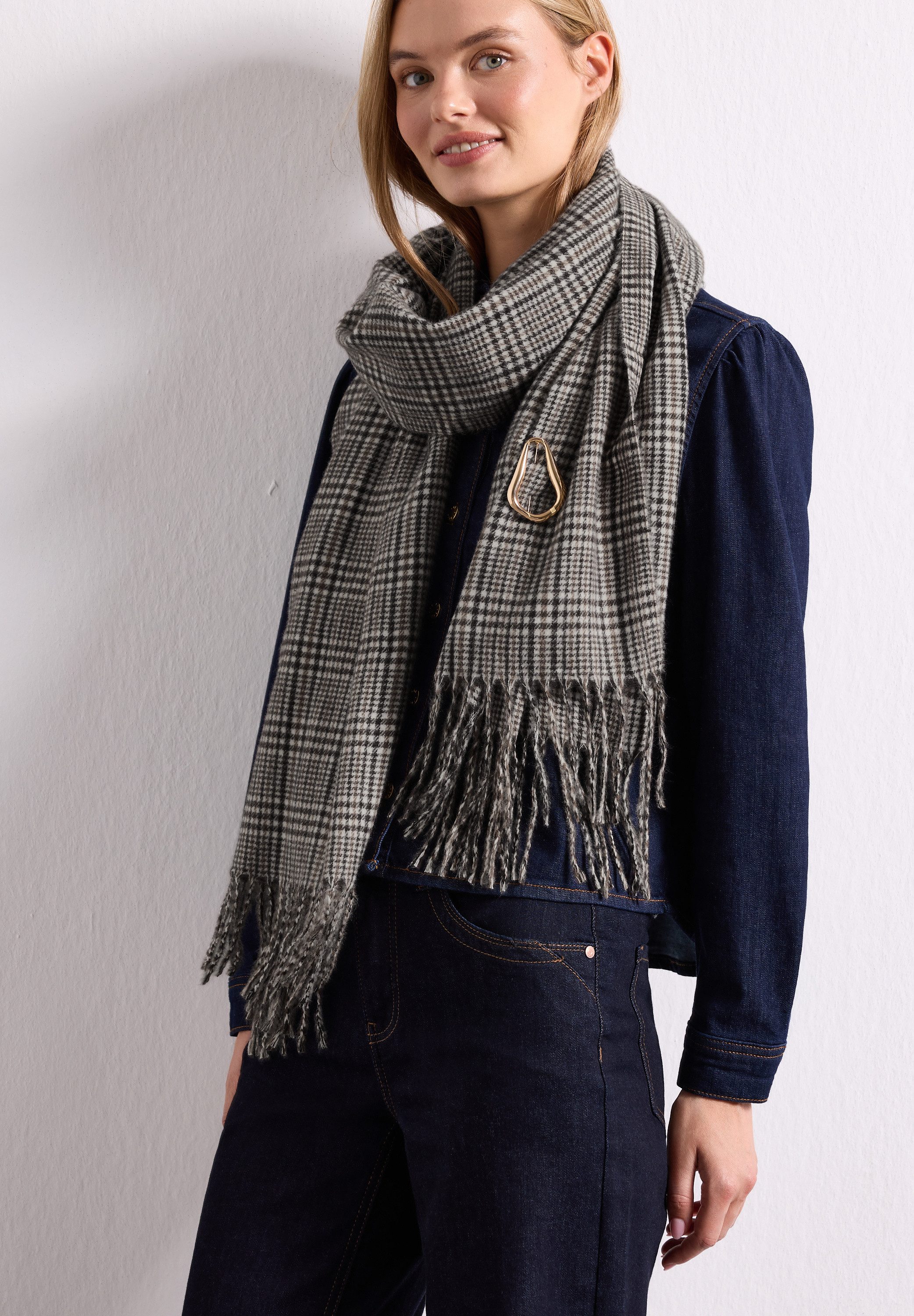 STREET ONE Schal, aus softem Materialmix