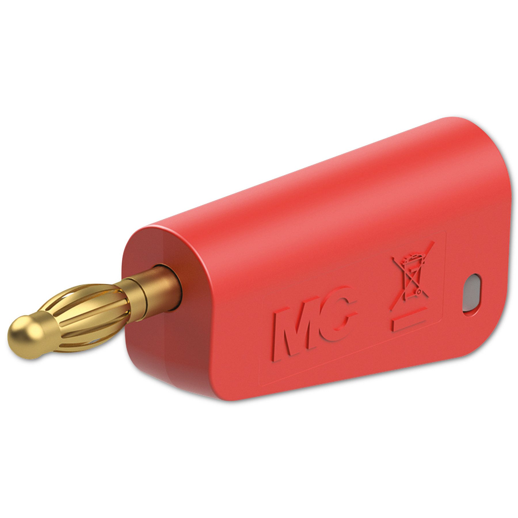 Klemmen STÄUBLI Einzelstecker, 64.1043-22, 4 mm, rot, 30