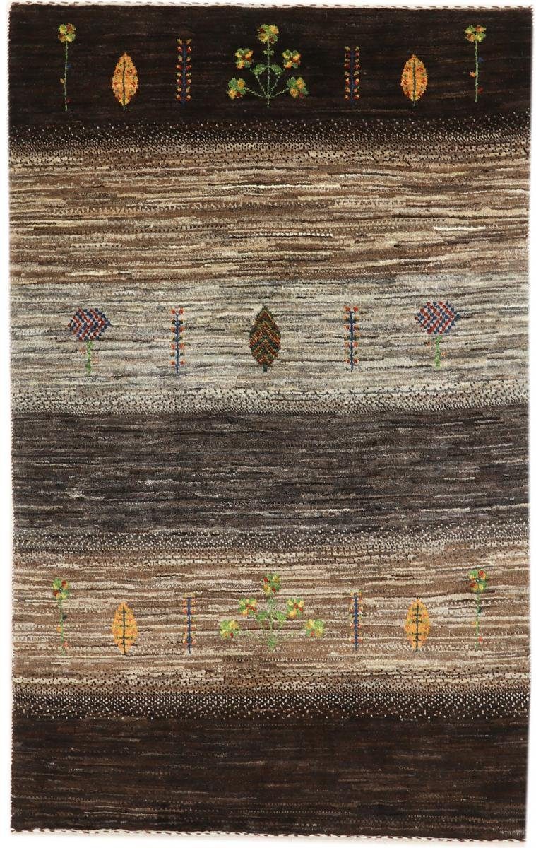 Orientteppich Perser Gabbeh Loribaft Nature 102x166 Handgeknüpfter Moderner, Nain Trading, rechteckig, Höhe: 12 mm