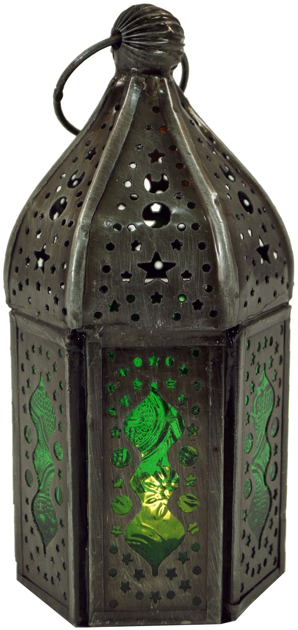 Guru-Shop Laterne Orientalische Metall/Glas Laterne in..
