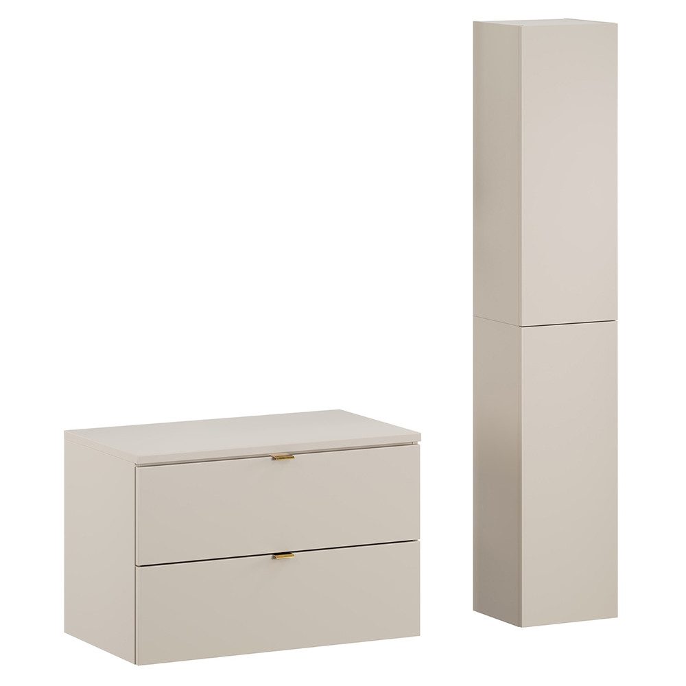 Lomadox Badmöbel-Set DURANGO-56, (Spar-Set, 2-St., Waschtischunterschrank günstig online kaufen