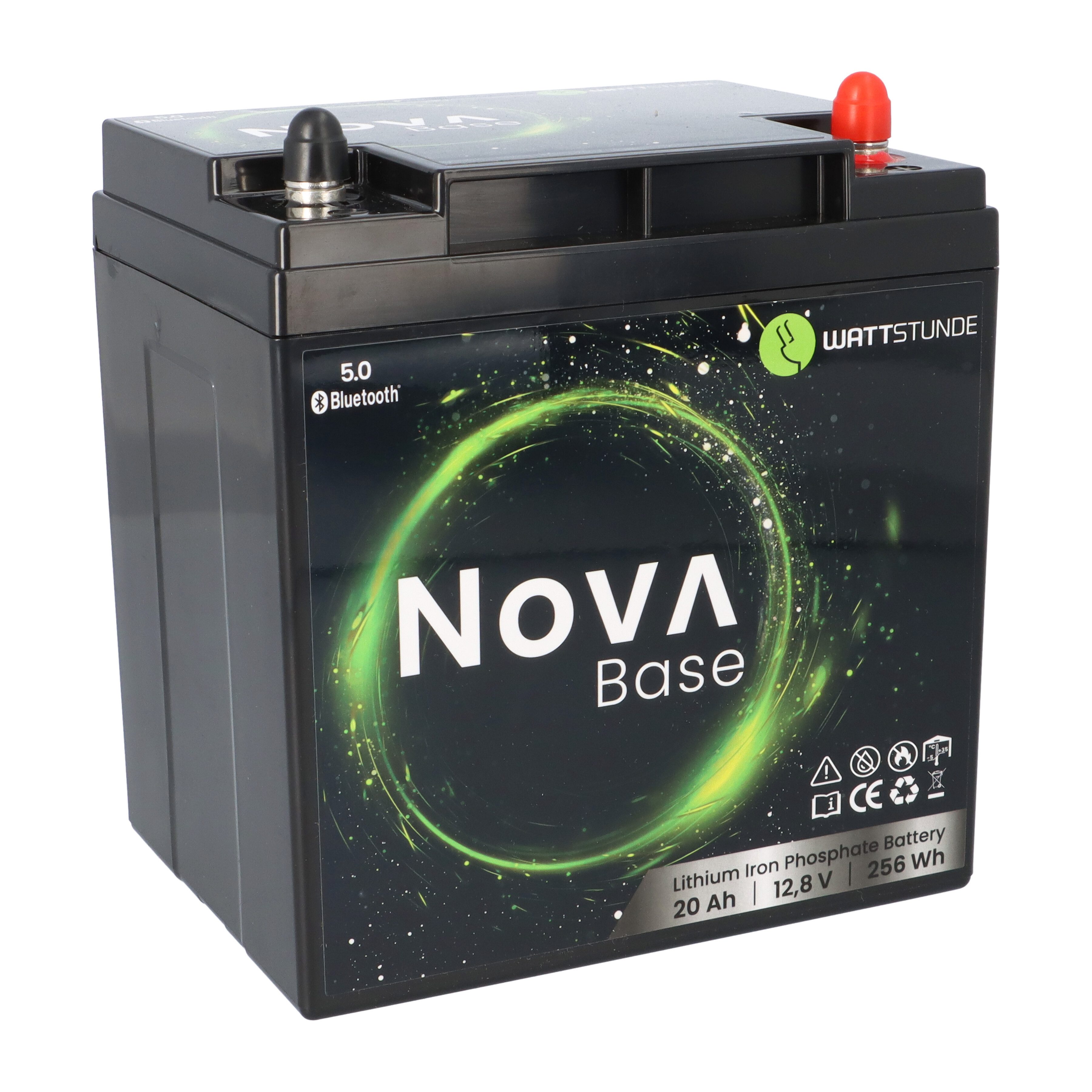 Wattstunde WATTSTUNDE NOVA Base Batterie 12,8V 20Ah 256Wh LiFePO4 Batterie