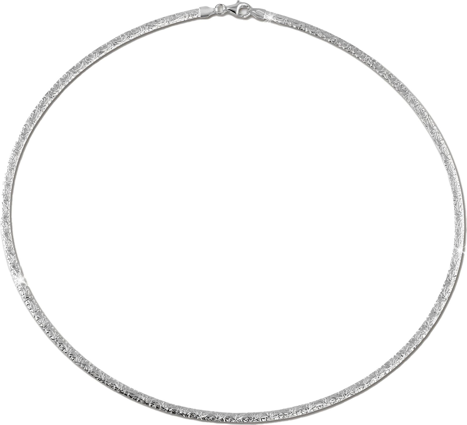 SilberDream Collier SilberDream Muster Collier silber rose (Collier), Colliers (Muster) ca. 45cm, 925 Sterling Silber, vergoldet (Roségold 3