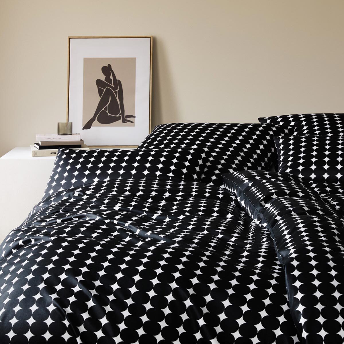 Elegante Bettwäsche Bubbles, Mako Satin, 2 teilig, ausgezeichnete Mako-Satin Qualität