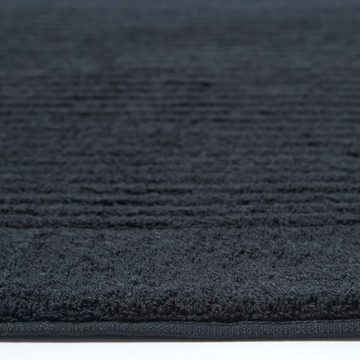 Badematte Imperial Badematte 100% Baumwolle, schwarz Homescapes, Höhe 30 mm