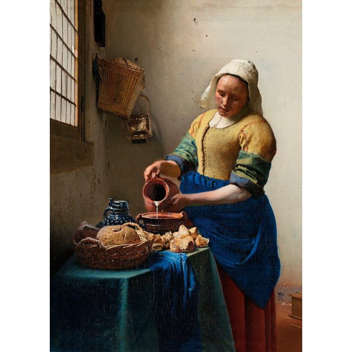 Art for the home Leinwandbild Het melkmeisje Jan Vermeer ca. 1660