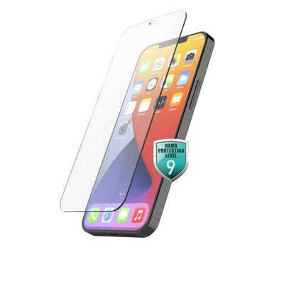 Hama Echtglas Displayschutz für Apple iPhone 12, Apple iPhone 12 Pro robust für Apple iPhone 12, Apple iPhone 12 Pro, Displayschutzglas, Härtegrad: 10H, mit Montagerahmen aus Pappe