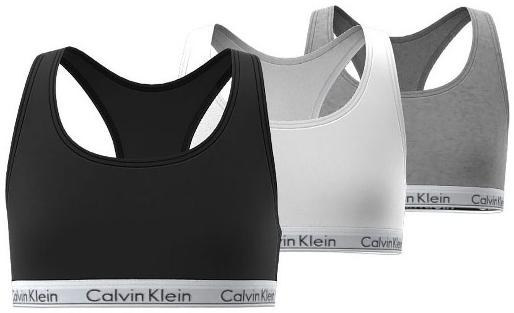 Calvin Klein Underwear Bralette 3PK BRALETTE (Packung, 3-tlg., 3er-Pack) mit Logobund