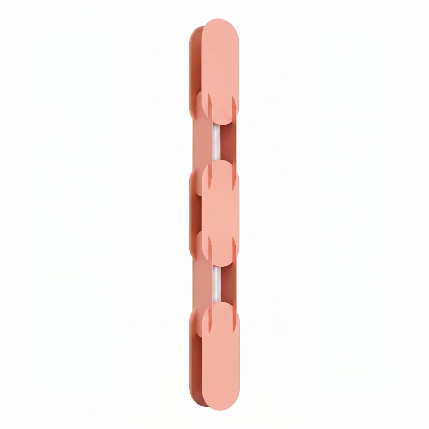Licht-Erlebnisse Wandleuchte HENRI, LED fest integriert, Warmweiß, LED mit Dimmer Metall H: 91 cm Pfirsich länglich 3000 K 1290 lm