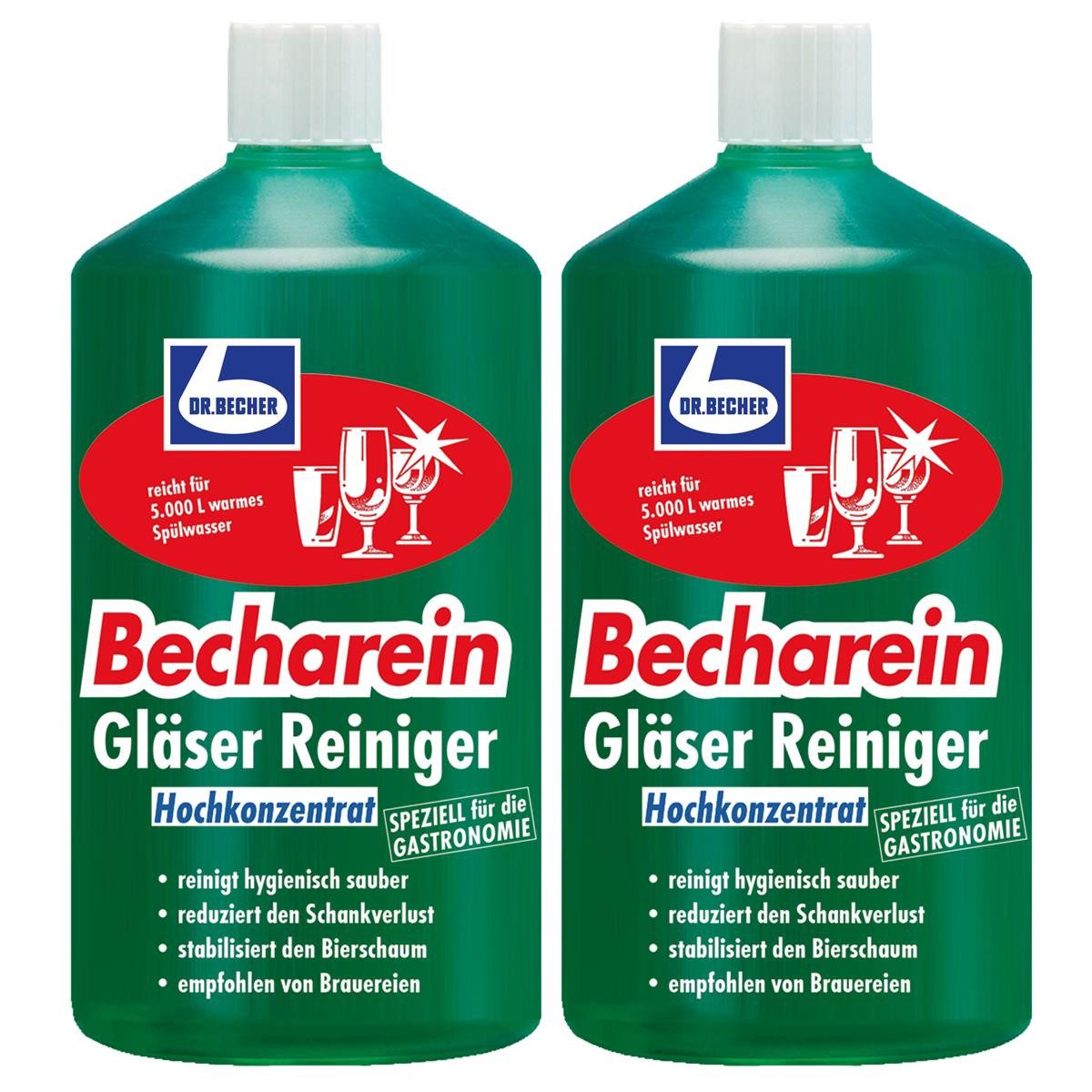 Dr. Becher Dr. Becher Becharein Стекло Reiniger Hochkonzentrat 1L (2er Pack) Glasreiniger
