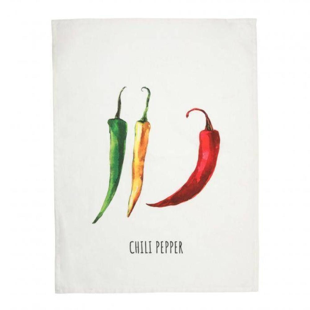 PICHLER Geschirrtuch Chili Multicolor, (1x Geschirrtuch 50 x 70 cm), aus 100% Baumwolle