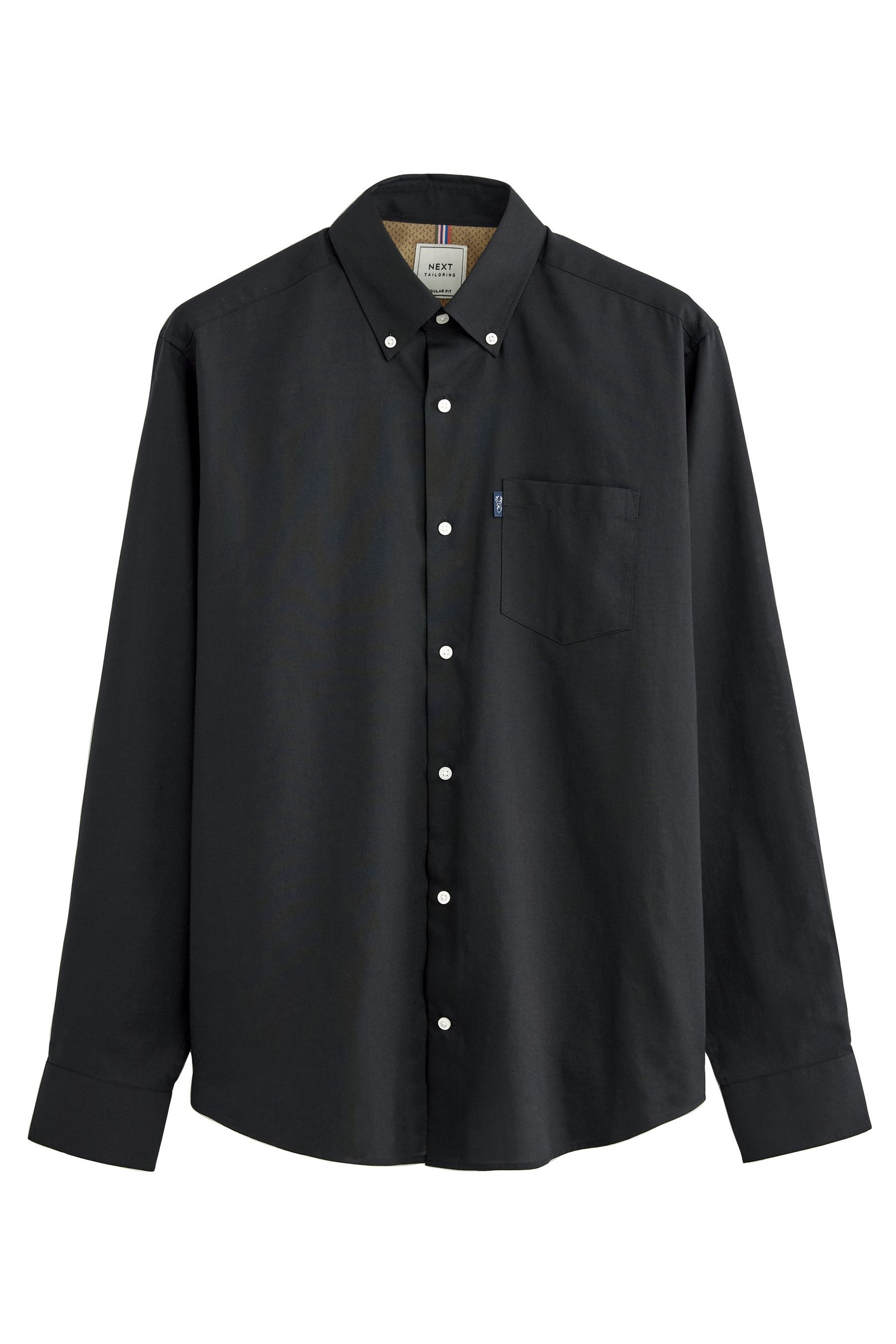 Next Langarmhemd Bügelleichtes Regular Fit Button-down-Oxfordhemd (1-tlg) günstig online kaufen