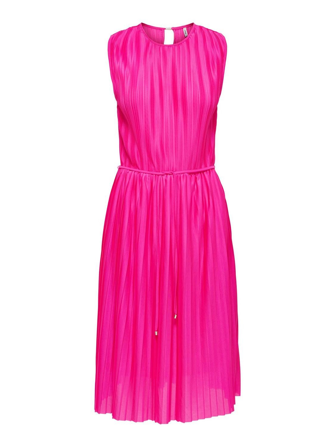 Vestido Largo ONLY Onlfallon Para Mujer – Manga Corta, Cuello Redondo, Estilo Veraniego