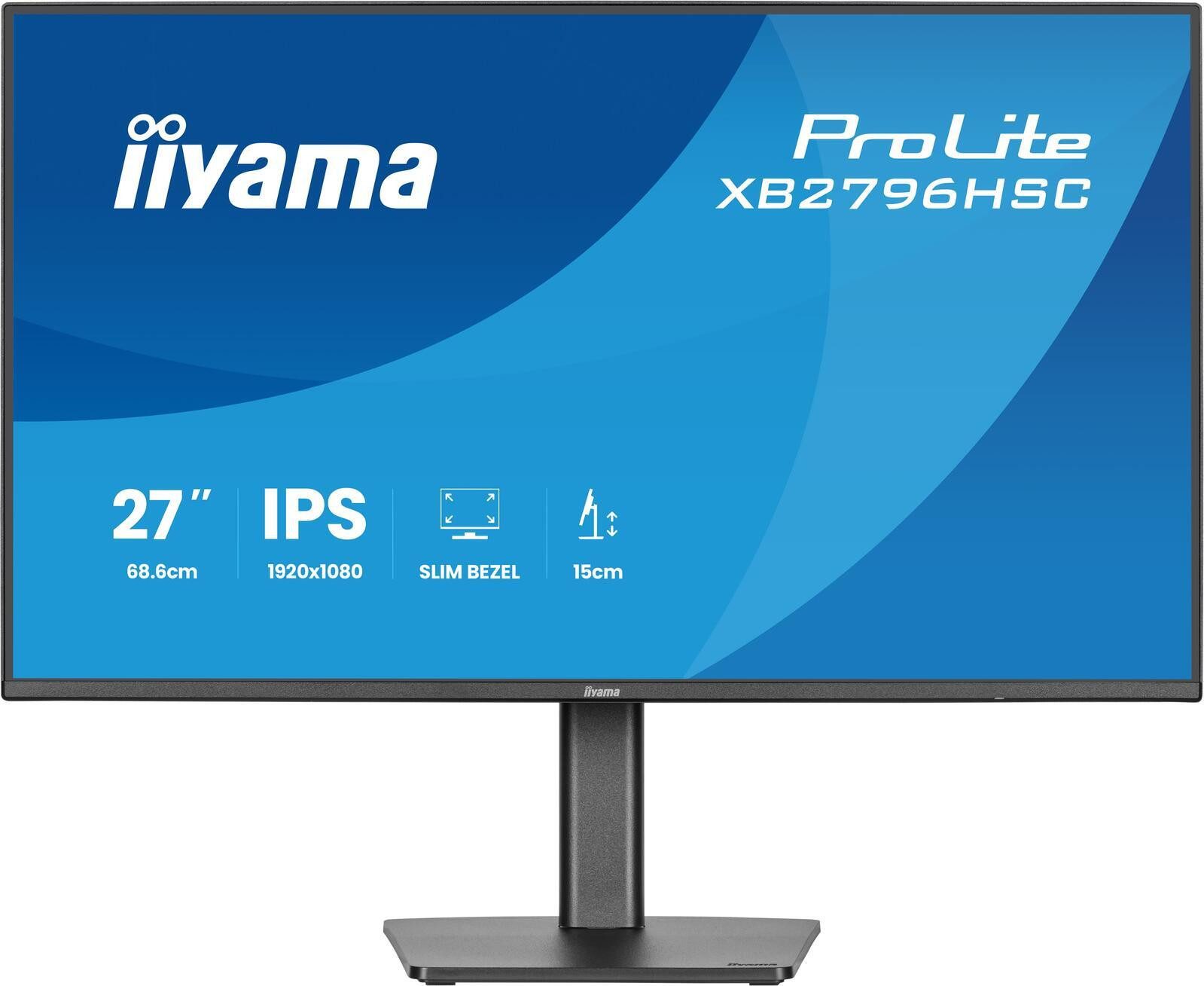 Iiyama XB2796HSC-B1 TFT-Monitor (1920 x 1080, 3 ms Reaktionszeit, 144 Hz, IPS Panel)