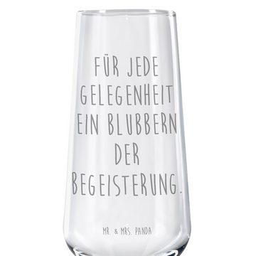 Mr. & Mrs. Panda Sektglas Gelegenheit Sektglas - Transparent - Geschenk, Lebensfreude, Spülmasc, Premium Glas, Persönliche Gravur
