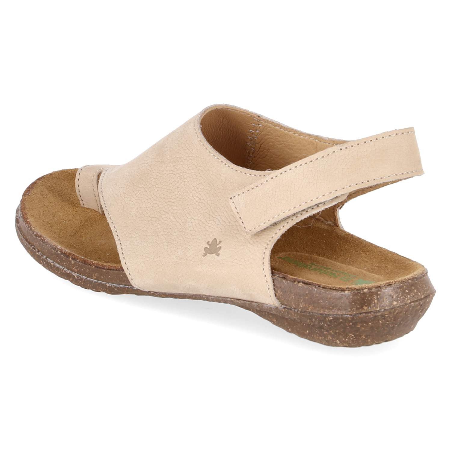 El Naturalista El Naturalista N5559 Cream Damen Rauleder beige Keilsandalette