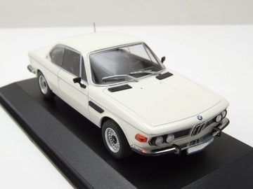 Minichamps Modellauto BMW 3.0 CS 1968 weiß Modellauto 1:43 Minichamps, Maßstab 1:43