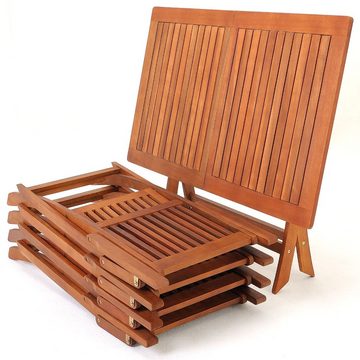 Casaria Garten-Essgruppe Sydney, (5-tlg), FSC®-zertifiziertes Akazienholz 5-TLG klappbar Sitzgarnitur Holz