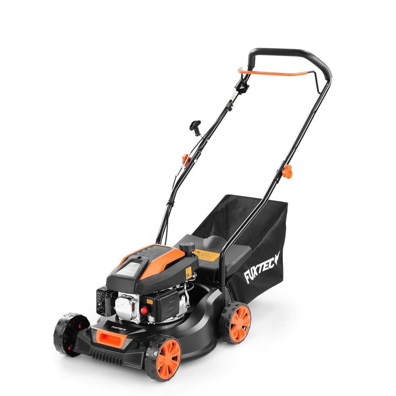 FUXTEC Benzinrasenmäher FX-RM4180, 40,6 cm Schnittbreite, 79,8 ccm Hubraum, 45 L Fangkorb, 1,5 kW Leistung – Bild 4 von 5