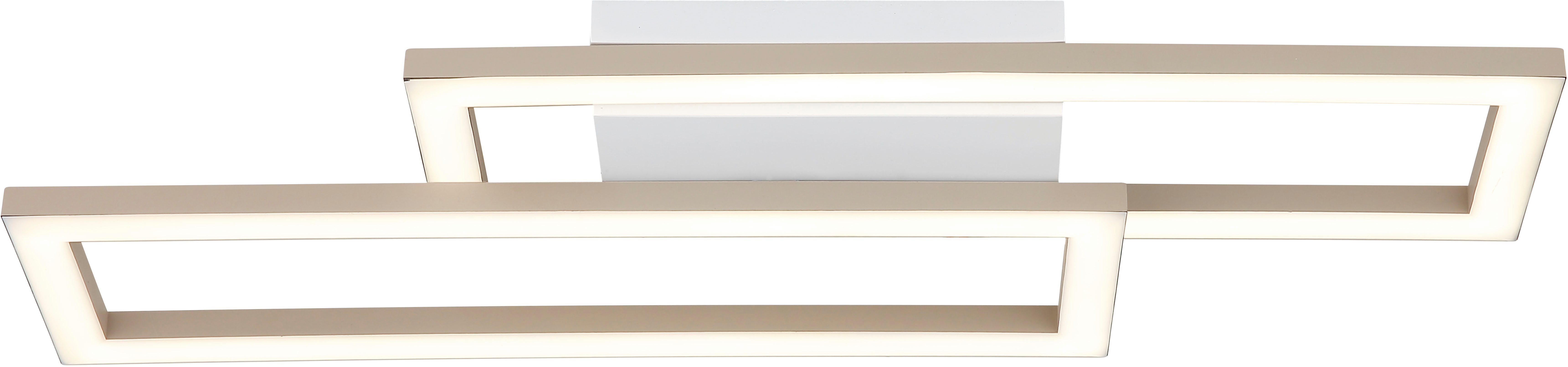 GLOBO LIGHTING Deckenleuchte WILTON, LED fest integriert, Deckenleuchte Weiß/Sand, dimmbar, beweglich, LED 16W, 3 CCT