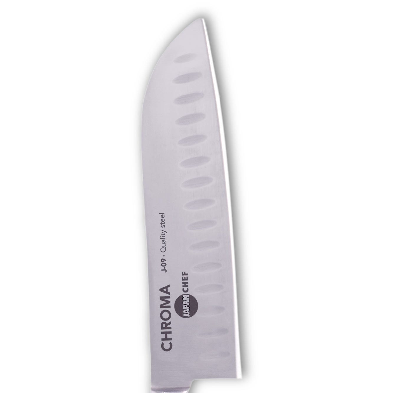 CHROMA Santokumesser J-09 Japanchef Santoku Messer mit Kulle