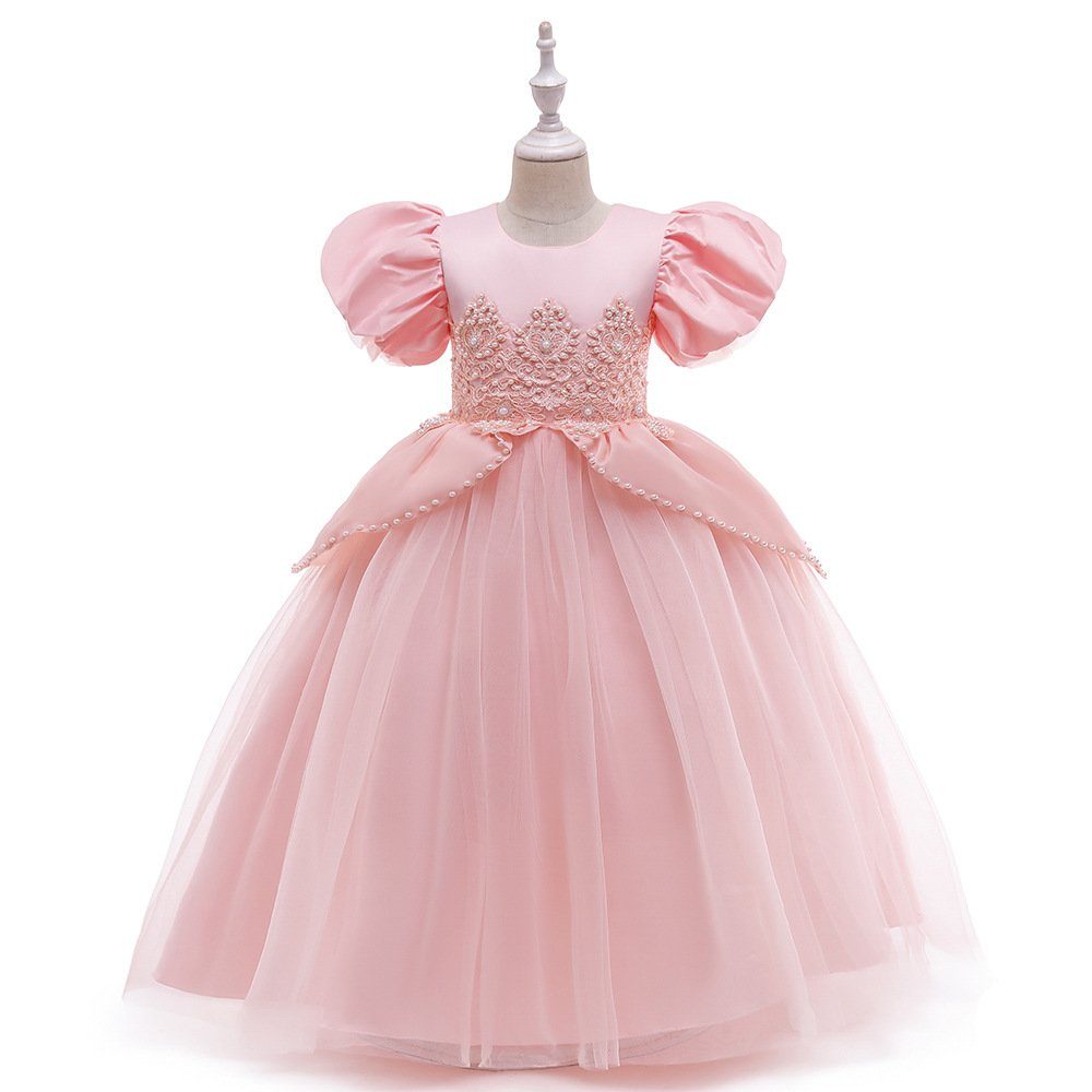 Prinzessinnenkleid, Maxikleid Abendkleid Rosa LAPA Abendkleid Tüllkleid,