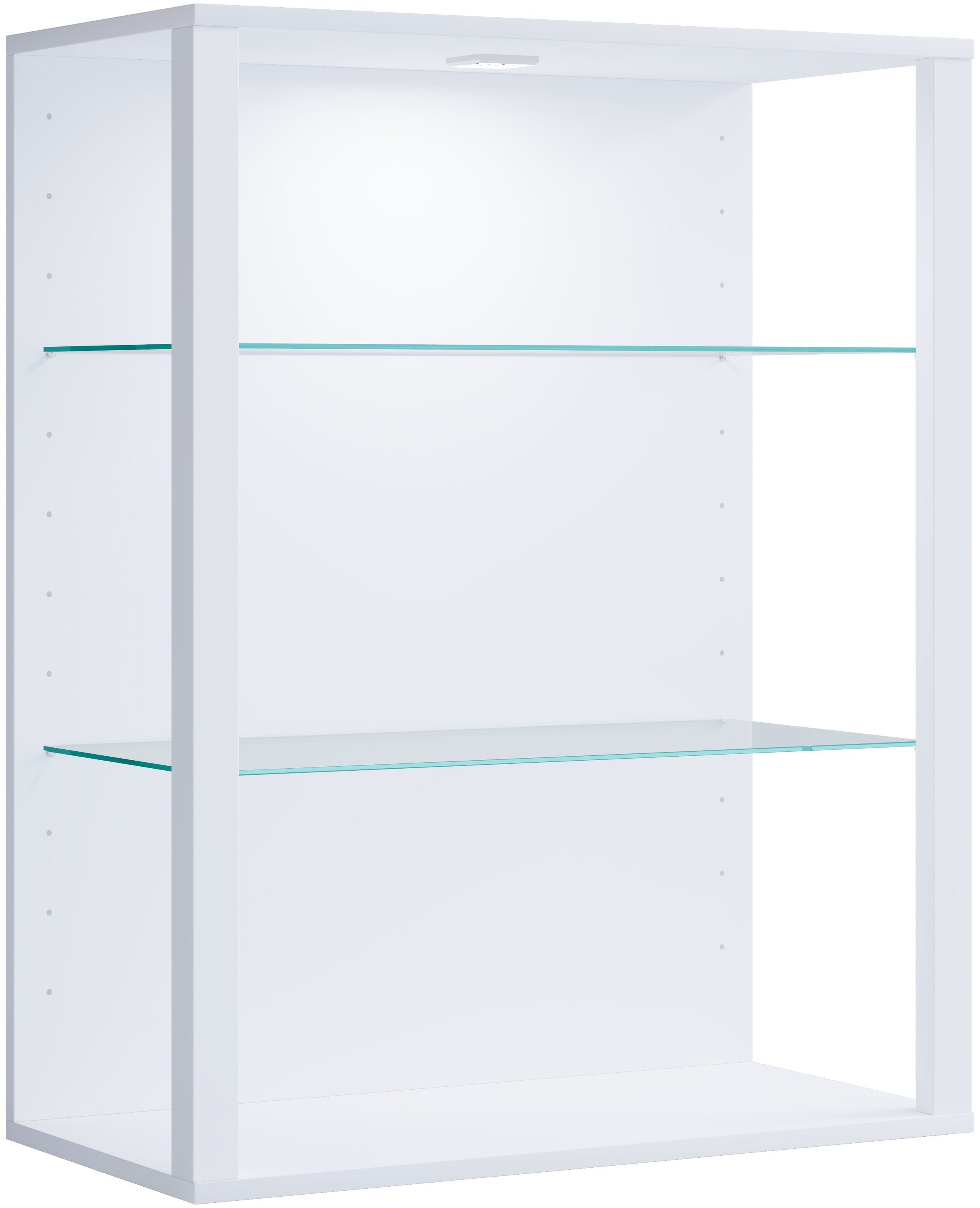 VCM Hängevitrine Wandregal Glasol H. 90 x B. 70 x T. 35 cm Glasvitrine hängend, Modern und platzsparend