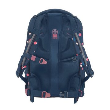 coocazoo Schulranzen Schulrucksack-Set MATE Bubble Dreams 3-teilig (3-teilig), ergonomisch, reflektiert, Körpergröße: 135 - 180 cm