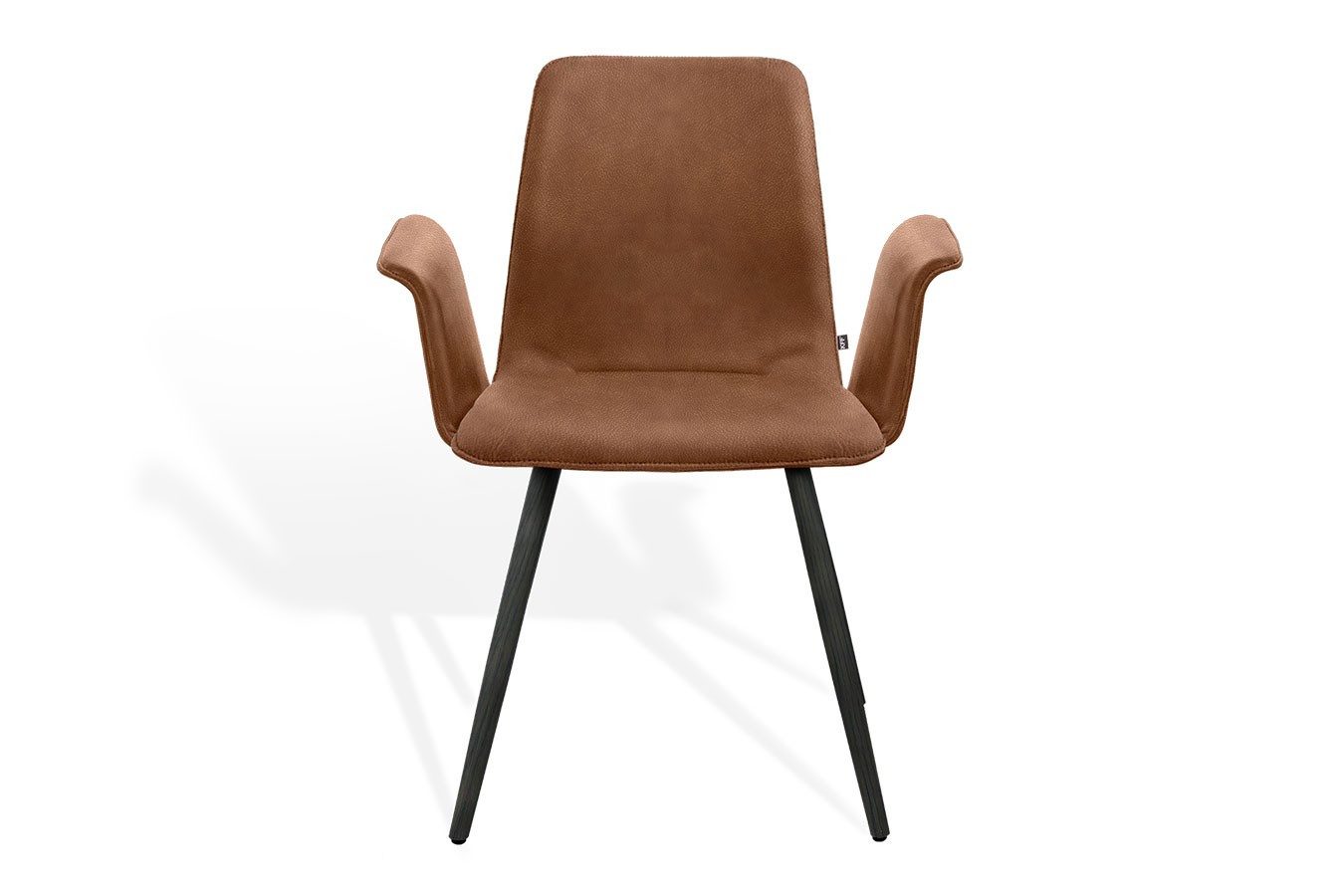 KFF Armlehnstuhl Armlehnstuhl Maverick Leder braun