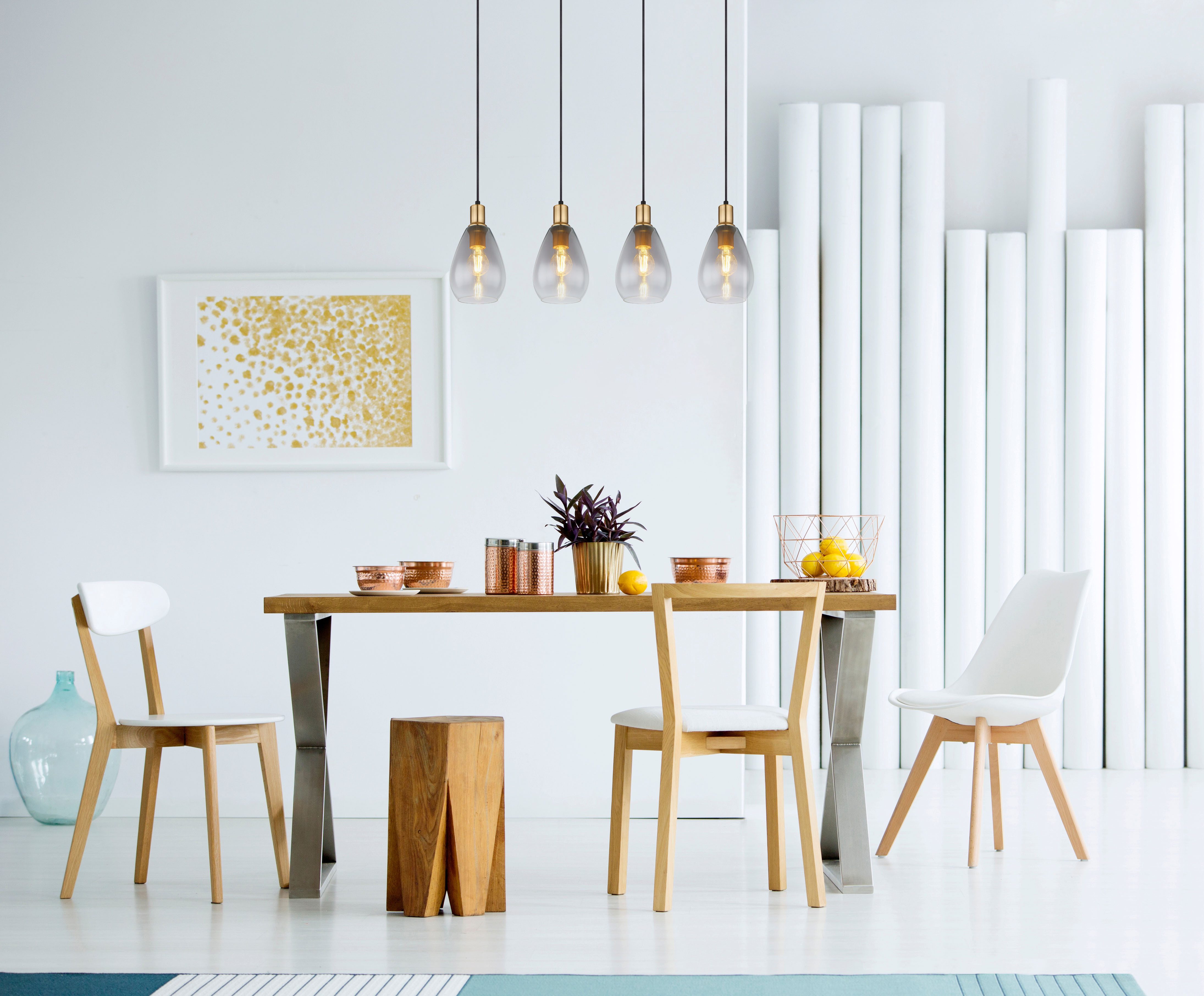 GLOBO LIGHTING Hängeleuchte FANNI, ohne Leuchtmittel, Hängelampe/Pendelleuc günstig online kaufen