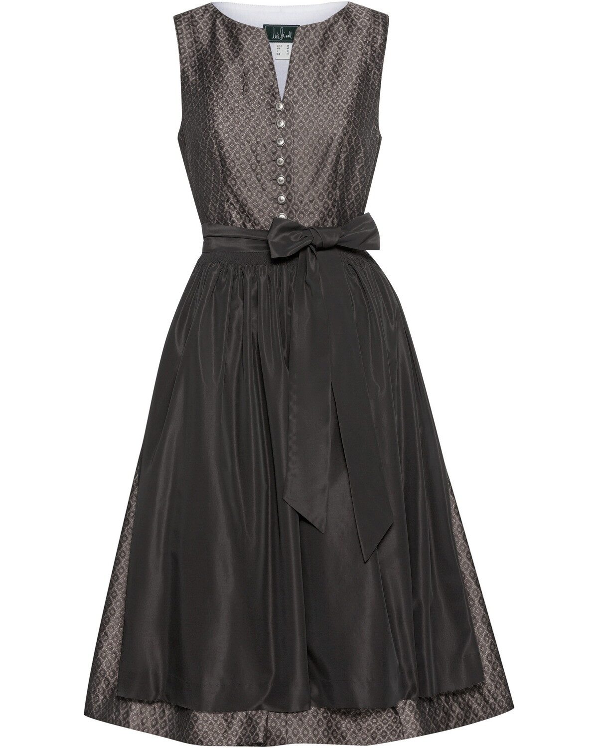 Dirndl Midi Jacquard-Dirndl mit Taftschürze