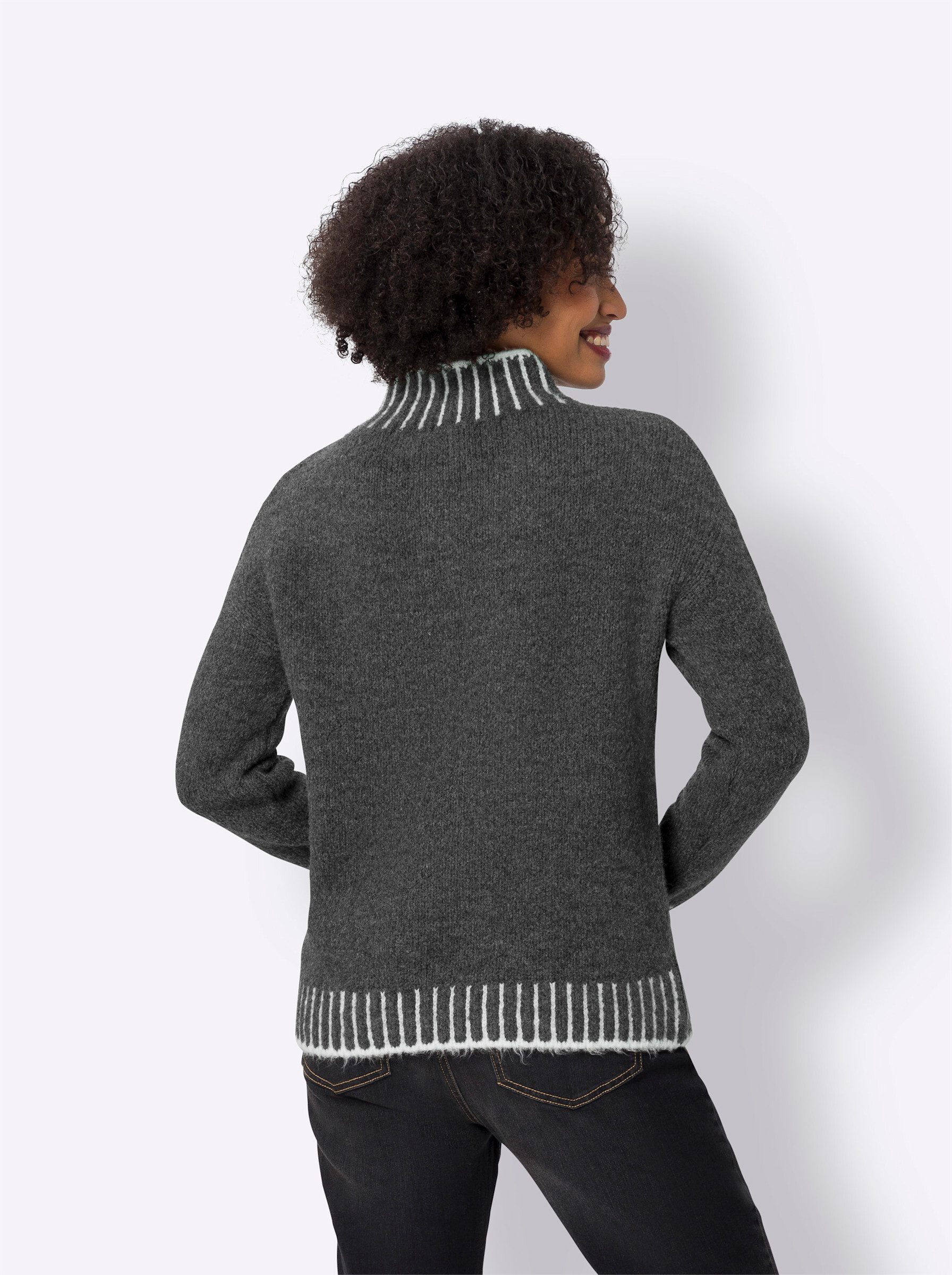 heine Strickpullover Stehkragenpullover günstig online kaufen