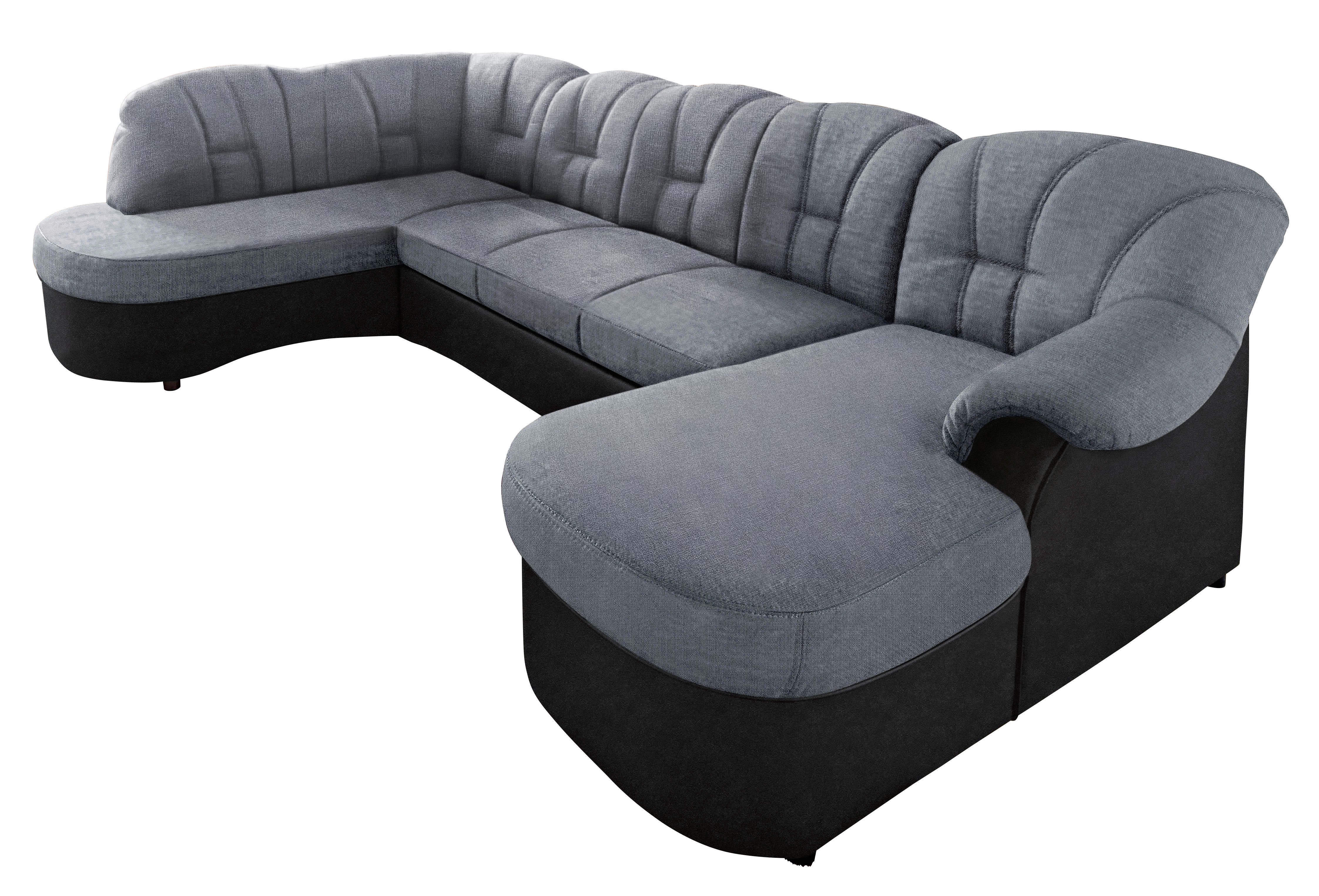 DOMO collection Wohnlandschaft Flores auch in Leder-Bezug, B/T/H: 293/180/86 cm, U-Form, 3 Teile, wahlw. mit Bettfunktion, wahlw. mit Federkern, Unser Dauertiefpreis