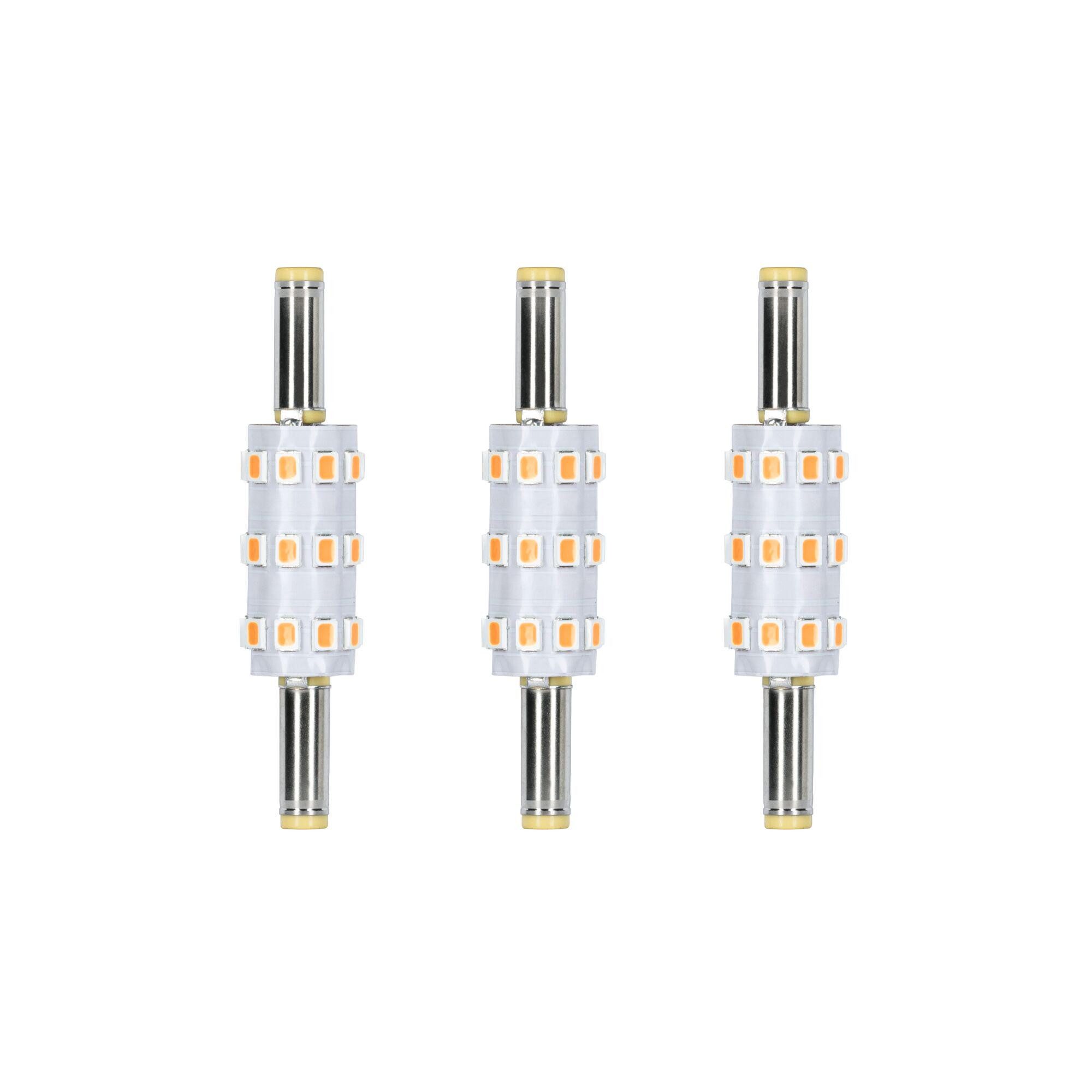 Paulmann LED-Leuchtmittel 3er Pack 50lm 2200K 3,6V, Niedervolt-Steckverbinder 5,5 mm/2,5 mm, 3 St.