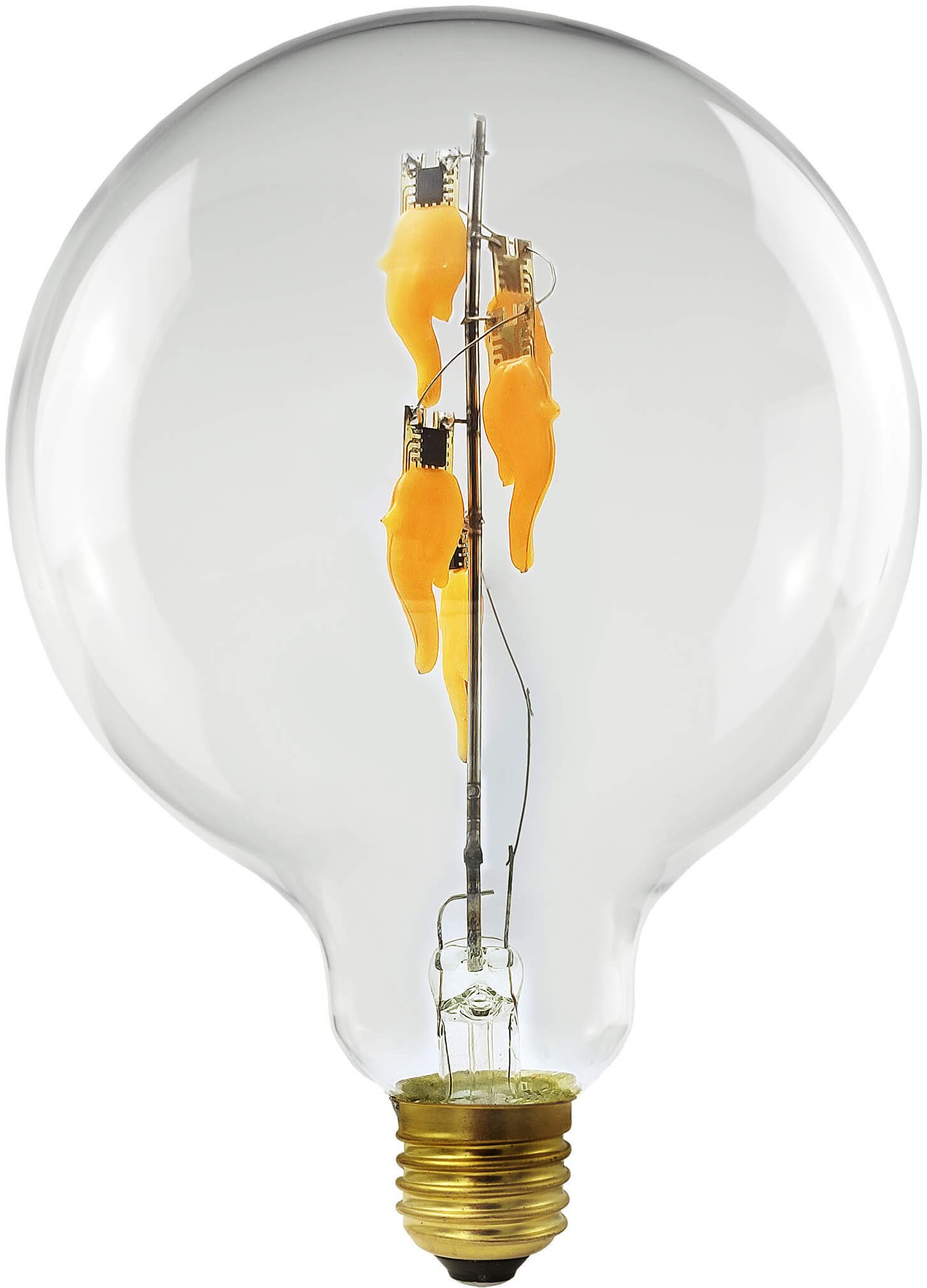 SEGULA LED-Filament LED Globe 125 big down klar, E27, E27, 1 St., Warmweiß